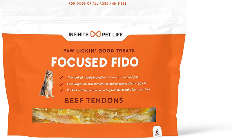 Beef Gambrel Tendon Treats 9-12" (6-count) by Infinite Pet