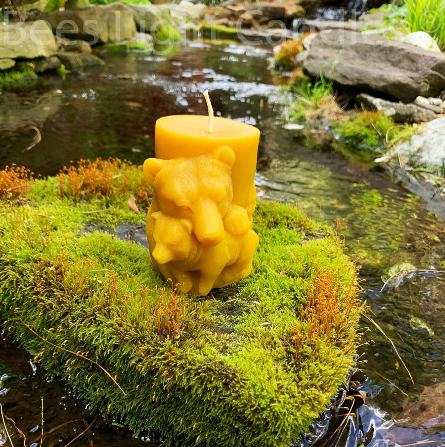 Animal Pillar Beeswax Candles