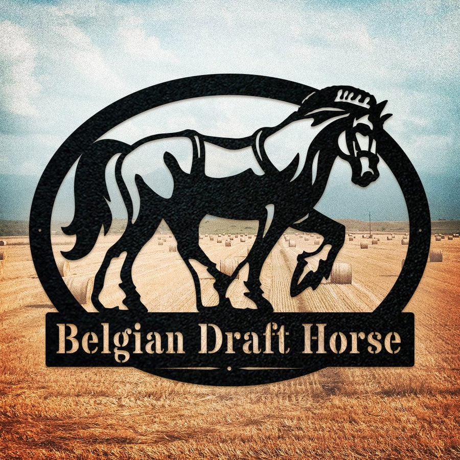 Belgian Draft Horse Monogram