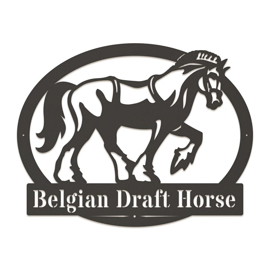 Belgian Draft Horse Monogram
