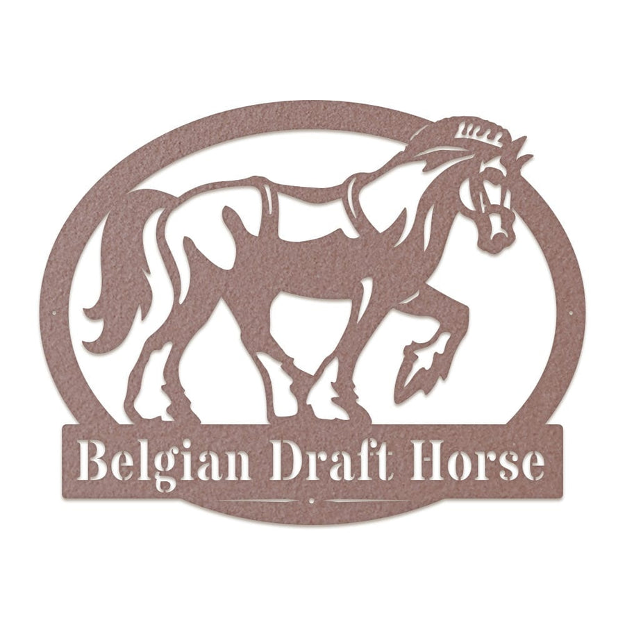 Belgian Draft Horse Monogram