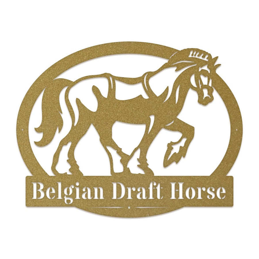 Belgian Draft Horse Monogram