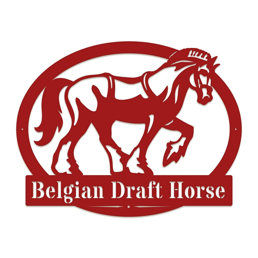 Belgian Draft Horse Monogram