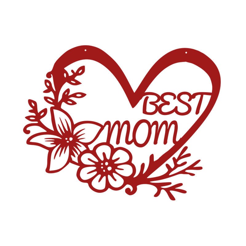 Best Mom Heart Sign