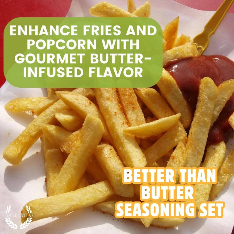 Better Than Butter Seasoning Set: 2 Pack Set Gourmet Seasonings Gustus Vitae