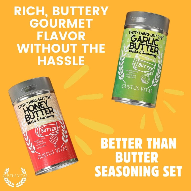 Better Than Butter Seasoning Set: 2 Pack Set Gourmet Seasonings Gustus Vitae