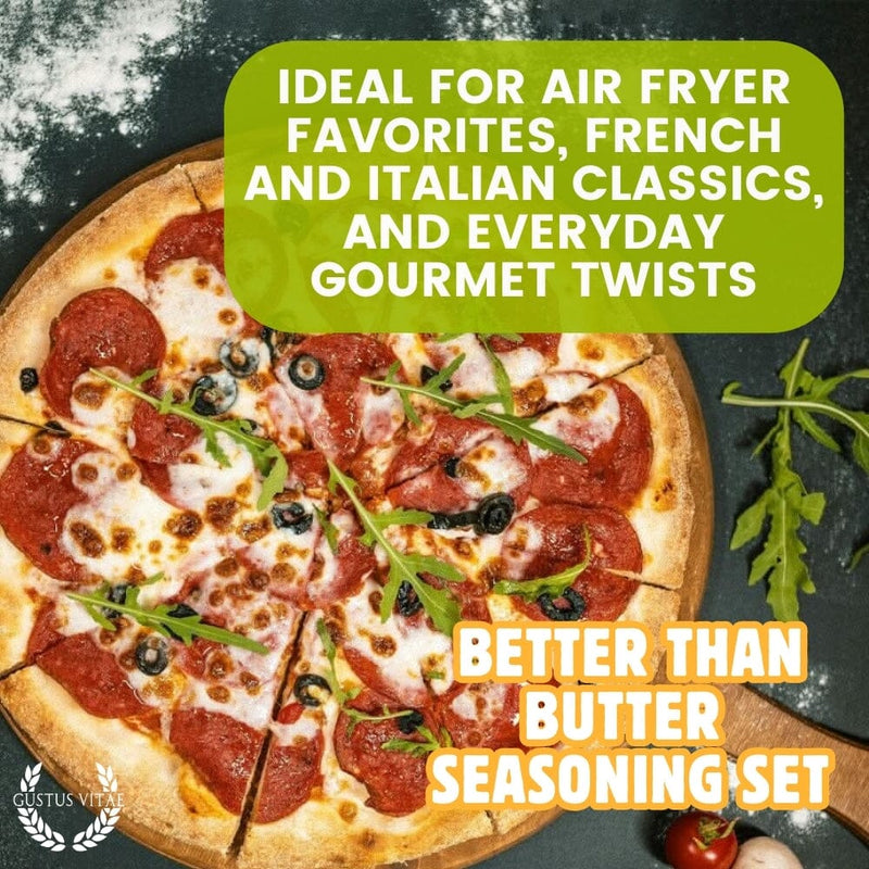 Better Than Butter Seasoning Set: 2 Pack Set Gourmet Seasonings Gustus Vitae
