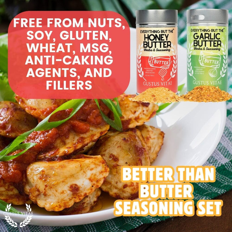 Better Than Butter Seasoning Set: 2 Pack Set Gourmet Seasonings Gustus Vitae