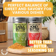 Better Than Butter Seasoning Set: 2 Pack Set Gourmet Seasonings Gustus Vitae