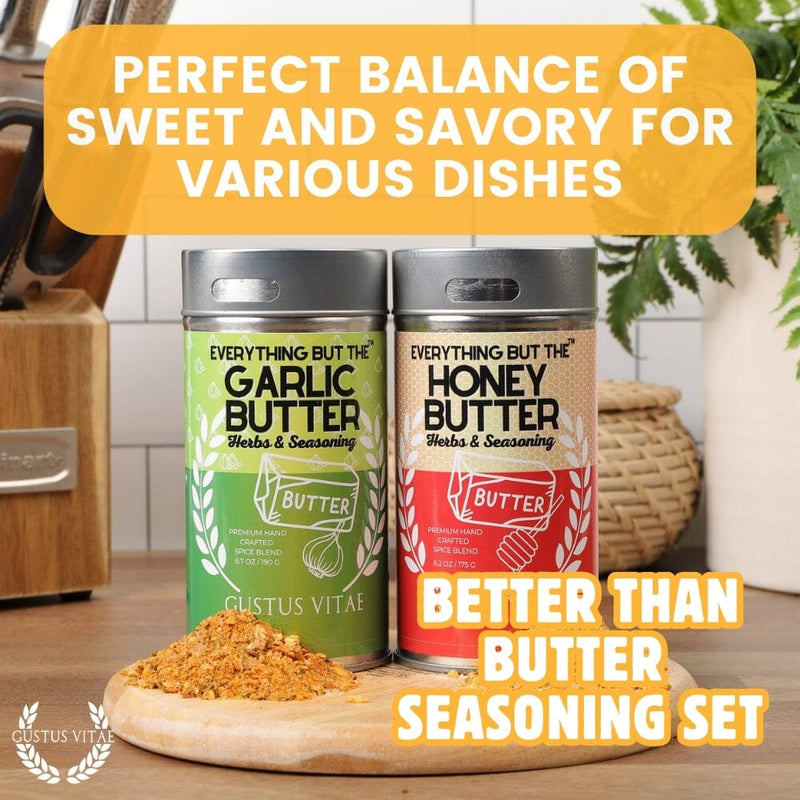 Better Than Butter Seasoning Set: 2 Pack Set Gourmet Seasonings Gustus Vitae