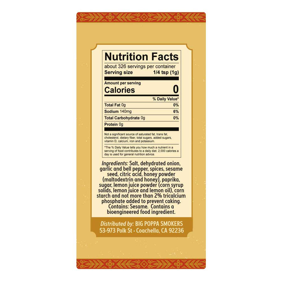 Big Poppa's Desert Gold Seasoning - 11.5oz
