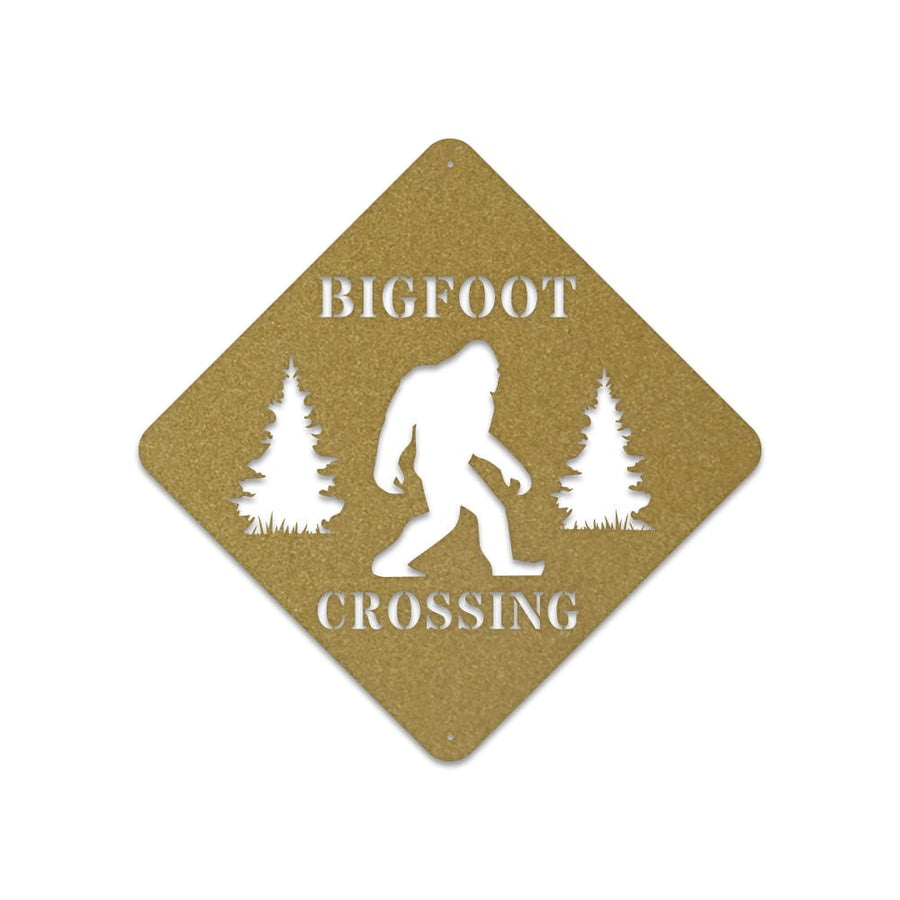 Bigfoot Crossing - Sasquatch Metal Sign