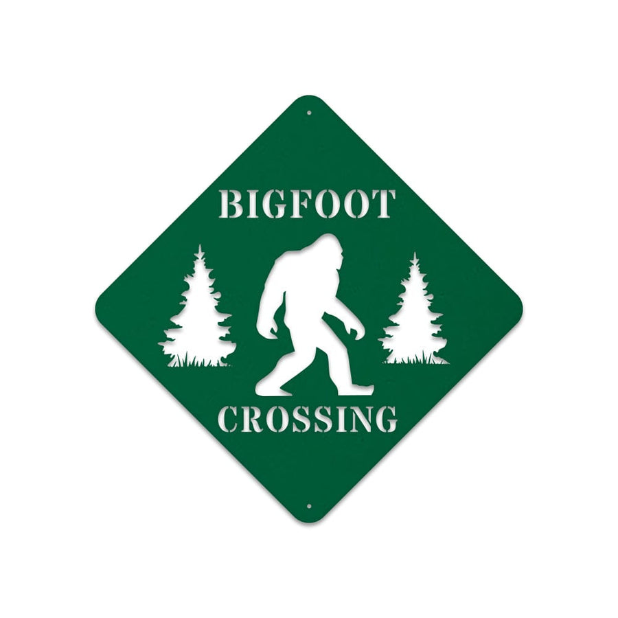 Bigfoot Crossing - Sasquatch Metal Sign