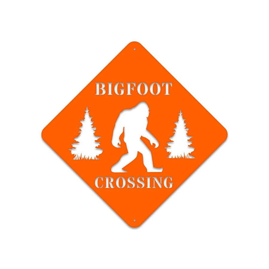Bigfoot Crossing - Sasquatch Metal Sign