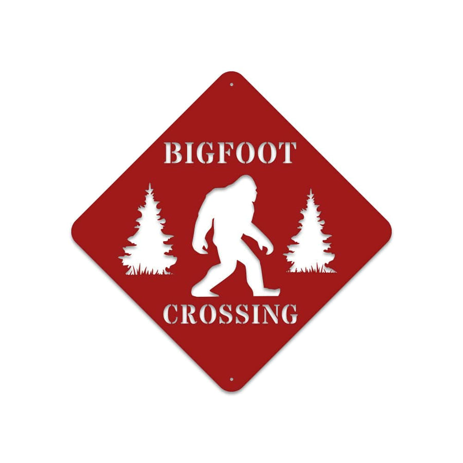 Bigfoot Crossing - Sasquatch Metal Sign