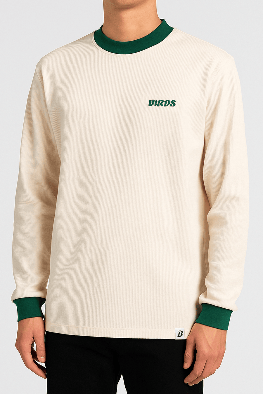 Men's Birds Thermal Waffle Knit Shirt