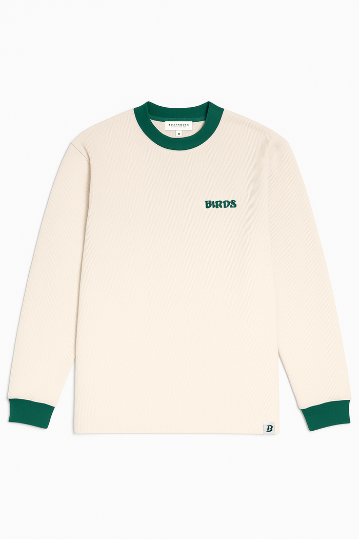 Men's Birds Thermal Waffle Knit Shirt