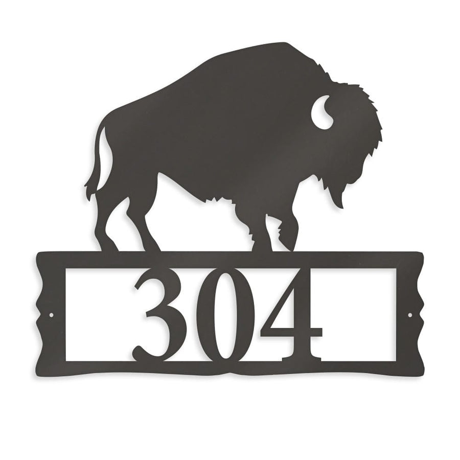 Bison Address Sign