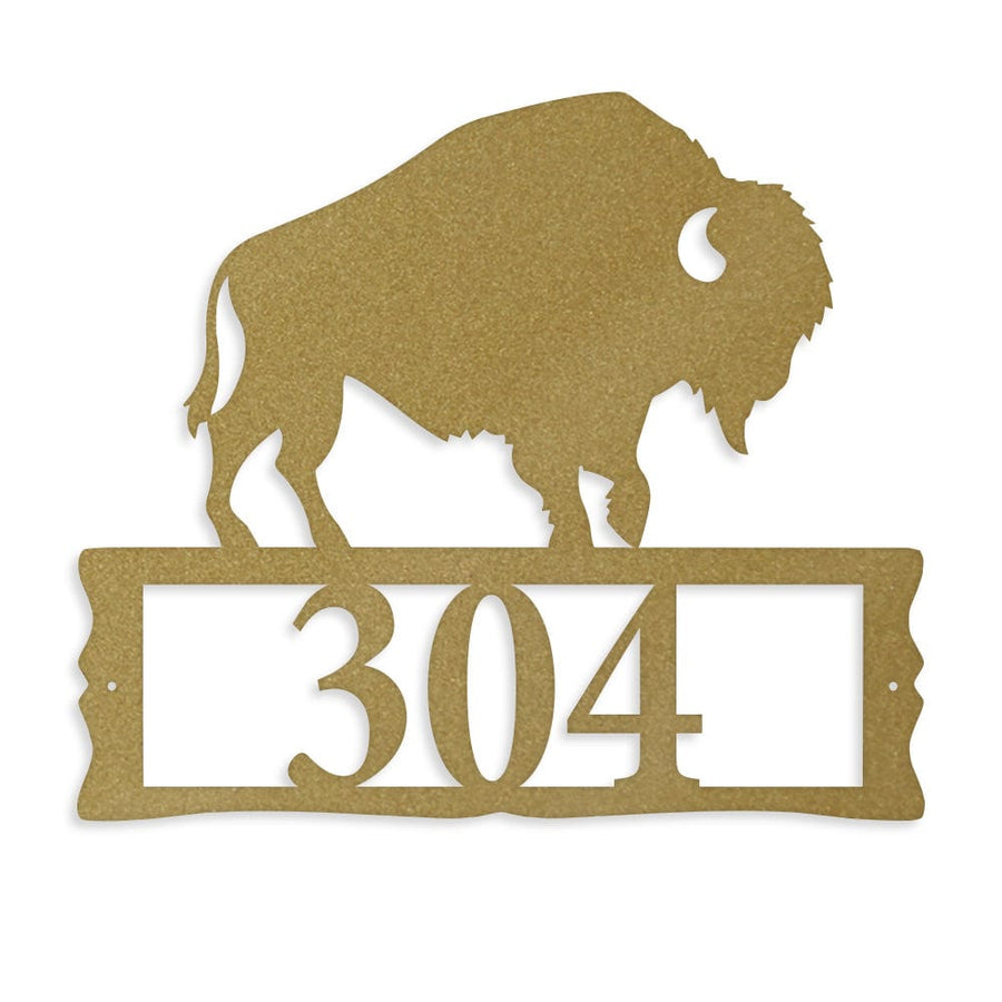 Bison Address Sign