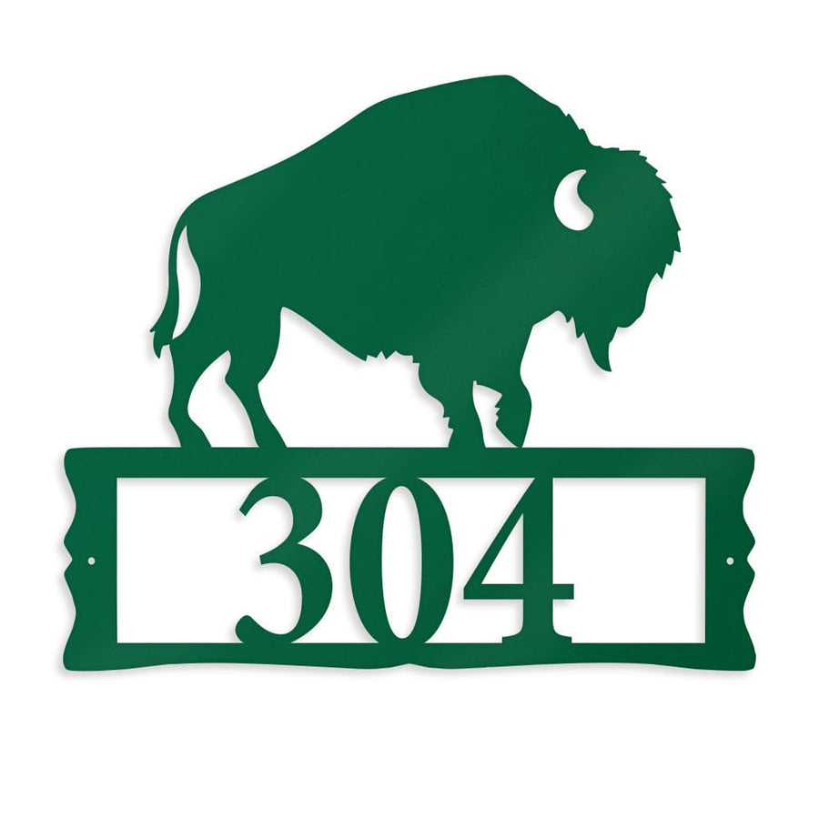 Bison Address Sign