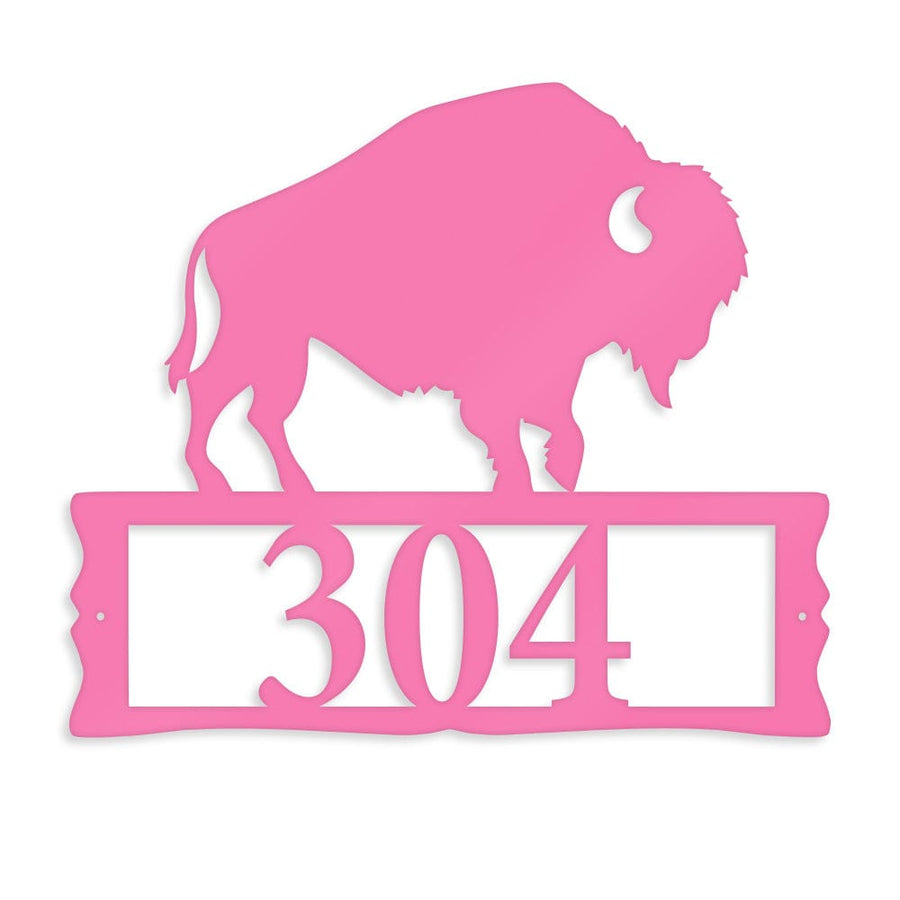 Bison Address Sign