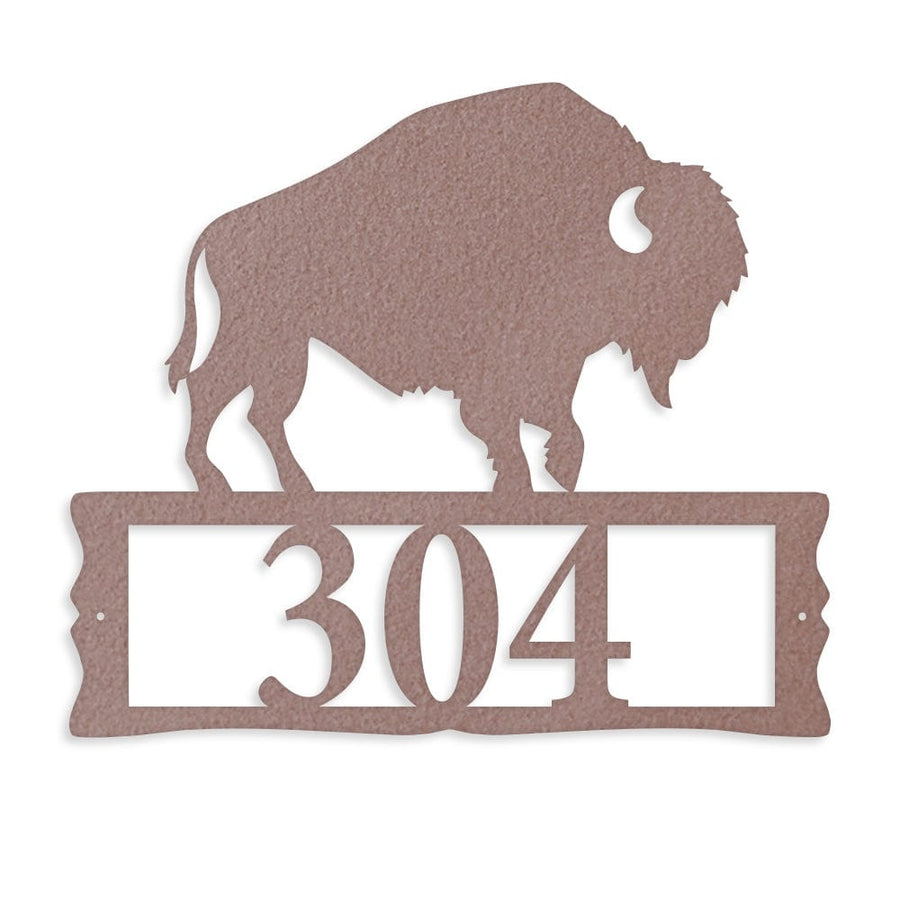 Bison Address Sign