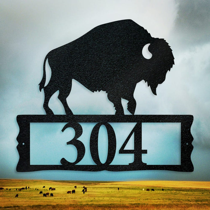 Bison Address Sign