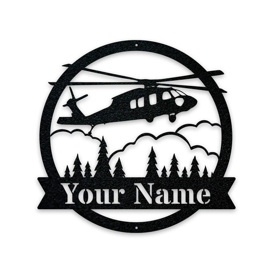 Blackhawk Helicopter Monogram - Aviator Gift