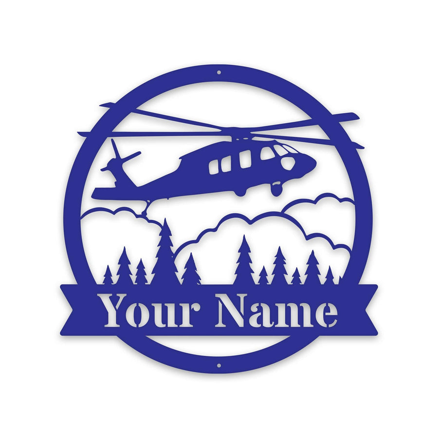 Blackhawk Helicopter Monogram - Aviator Gift
