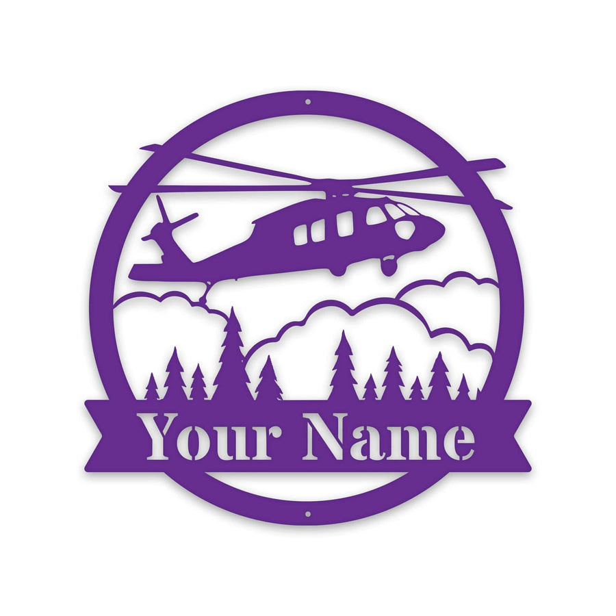 Blackhawk Helicopter Monogram - Aviator Gift