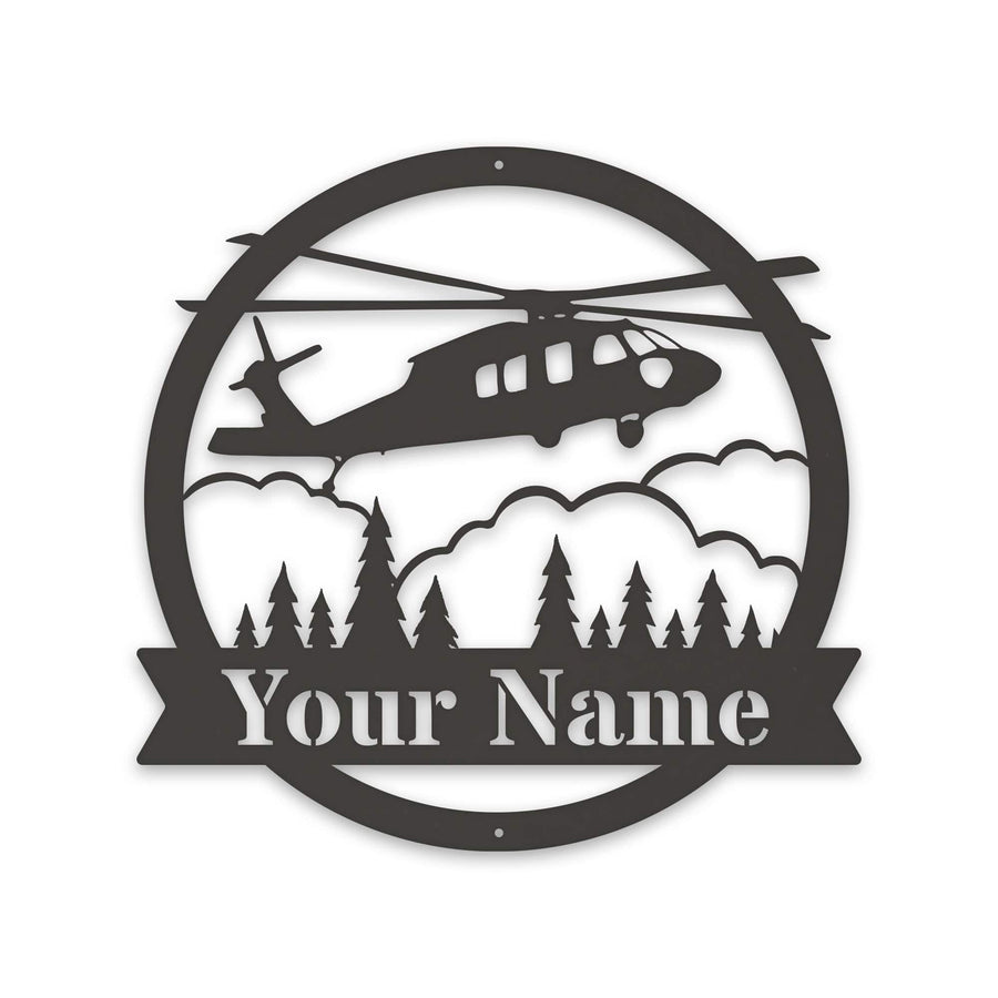 Blackhawk Helicopter Monogram - Aviator Gift