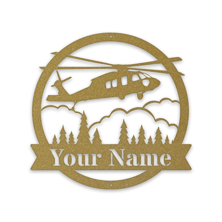 Blackhawk Helicopter Monogram - Aviator Gift