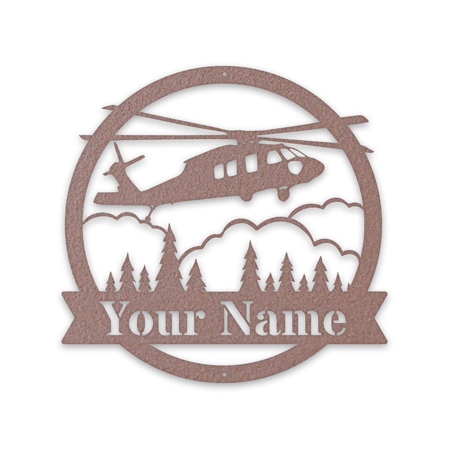 Blackhawk Helicopter Monogram - Aviator Gift