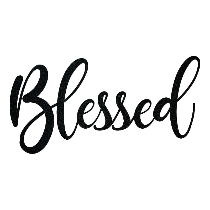 Blessed Metal Sign - Custom Metal Wall Art | Home Decor Gift for Family Room