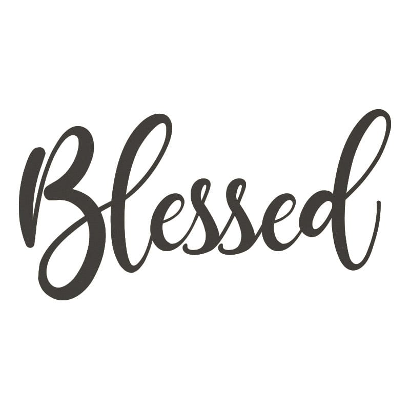 Blessed Metal Sign - Custom Metal Wall Art | Home Decor Gift for Family Room