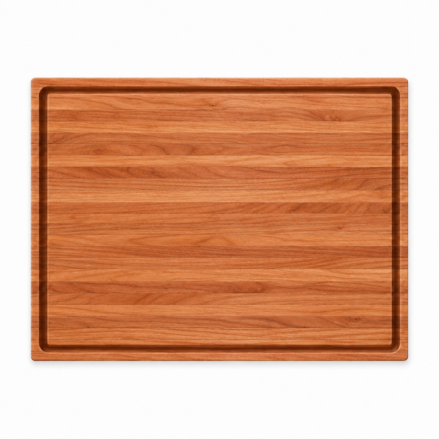 24 × 18 Cherry / Top Juice Groove / No Handles - top view