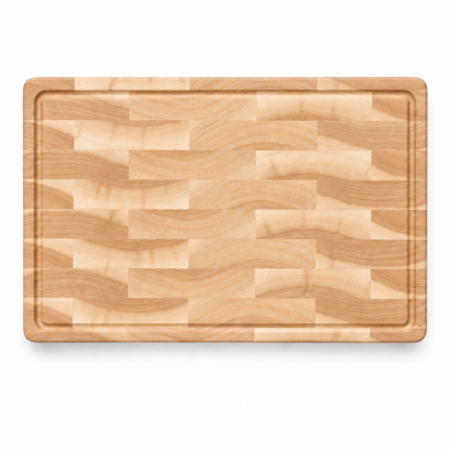 18 × 12 Maple / Top Juice Groove / No Handles - top view