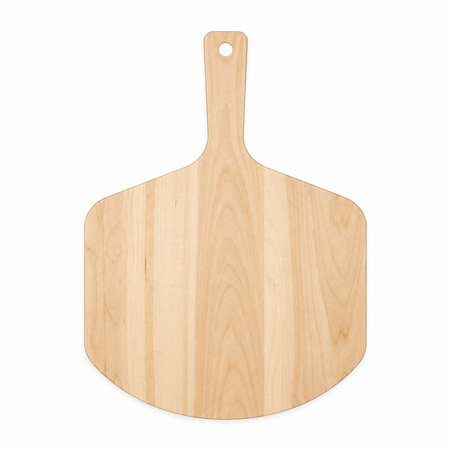 22 × 16 Maple / No Groove / Paddle Handle - top view