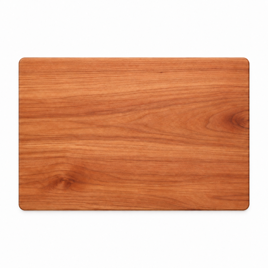 18 × 12 Cherry / Bottom Juice Groove / No Handles - top view