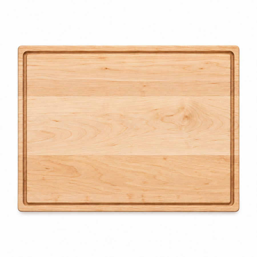 24 × 18 Maple / Top Juice Groove / No Handles - top view