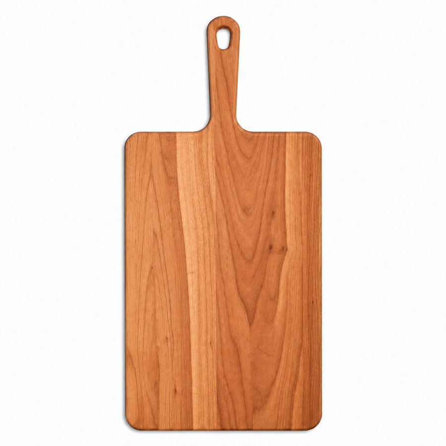 18 × 9 Cherry / No Groove / Paddle Handle - top view
