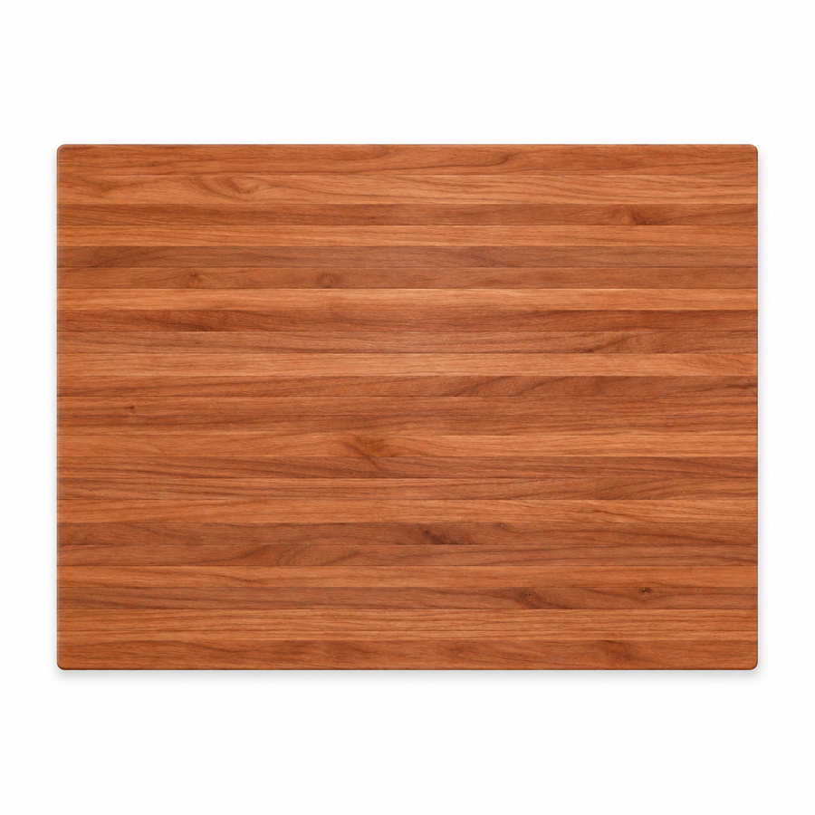 24 × 18 Cherry / Bottom Juice Groove / No Handles - top view