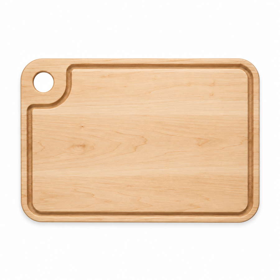 18 × 12 Maple / Juice Groove / Thumb-Hole Handle - top view
