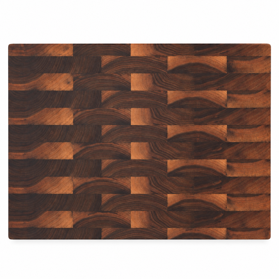 24 × 18 Walnut / Bottom Juice Groove / No Handles - top view