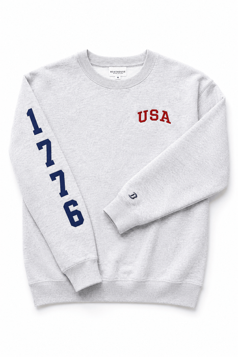 BOATHOUSE USA 1776 COTTON CREW