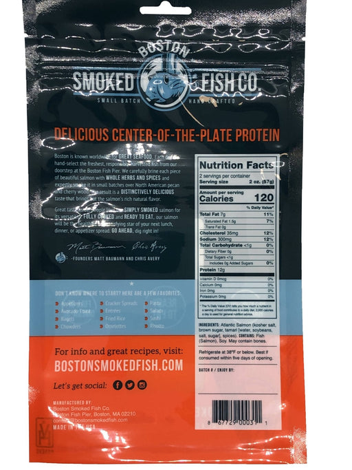 Boston Smoked Fish Co - Boston Smoked Fish Co’s Smoked Salmon Portions (Hot Smoked) - 12 x 4 oz - Seafood | Delivery near me in ... Farm2Me #url#