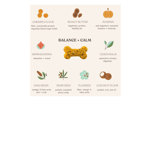 Botanical Bones - Balance + Calm Dog Treat Pouches - 4 x 3.2oz - Pet & Other | Delivery near me in ... Farm2Me #url#