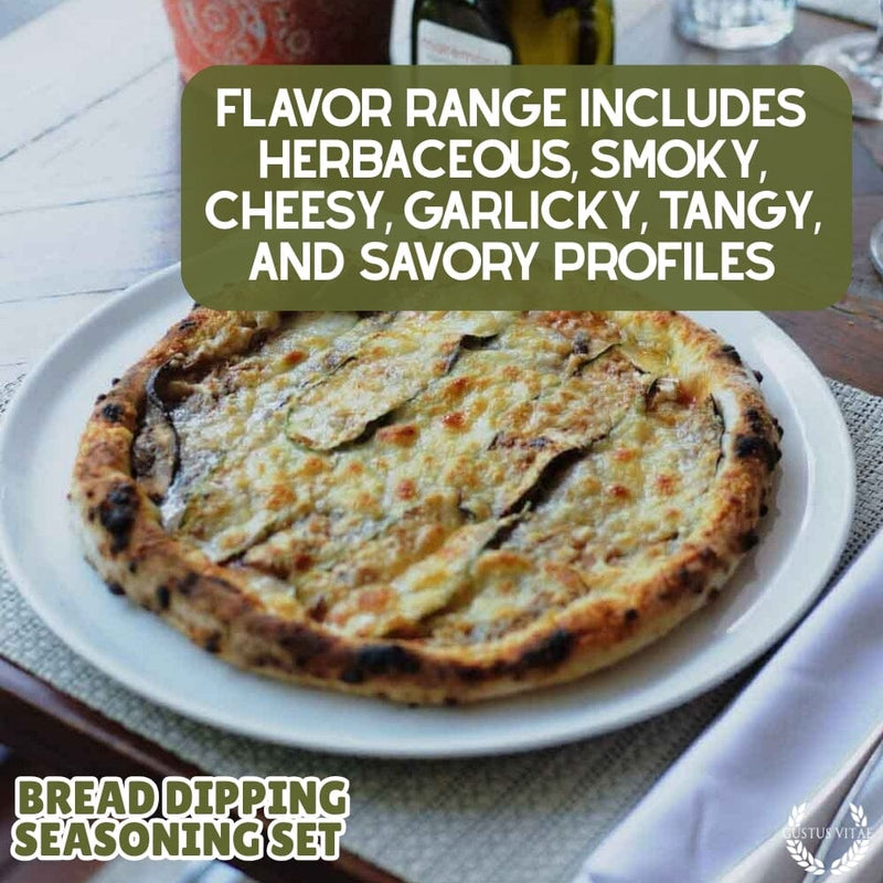 Bread Dipping Seasonings - Variety 6 Pack Collections & Gift Sets Gustus Vitae