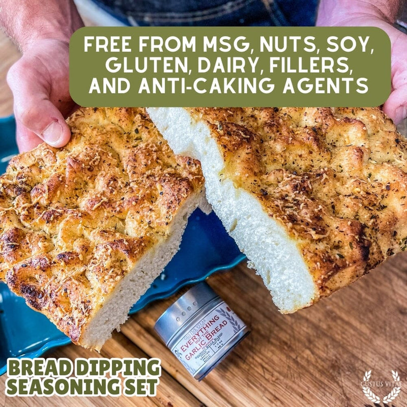 Bread Dipping Seasonings - Variety 6 Pack Collections & Gift Sets Gustus Vitae