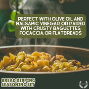 Bread Dipping Seasonings - Variety 6 Pack Collections & Gift Sets Gustus Vitae